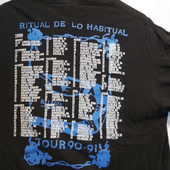 Vintage T-Shirt Janes Addiction Ritual de lo Habitual 1990 XL Brokum Tee - Picture 3 of 4